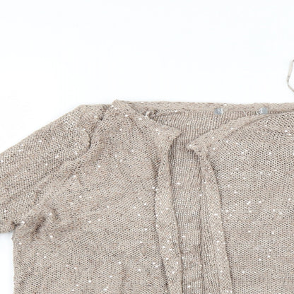 Womens UK Size 12 Marks and Spencer Beige Pullover Jumper