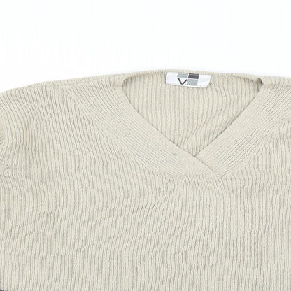 Versatility Womens Multicoloured Striped  Pullover Jumper Size 12
