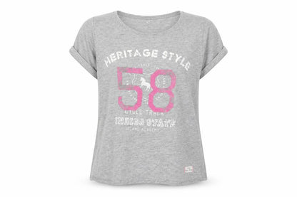 H&M Girls Grey   Basic T-Shirt Size 9-10 Years  - Heritage state