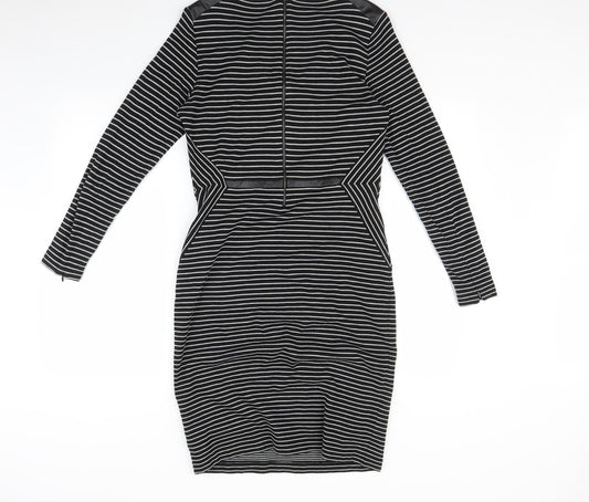 Autograph Womens Multicoloured Striped  A-Line  Size 12