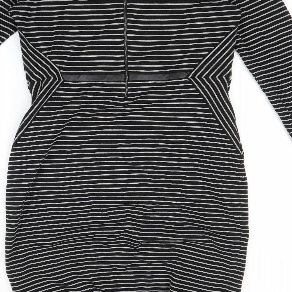 Autograph Womens Multicoloured Striped  A-Line  Size 12