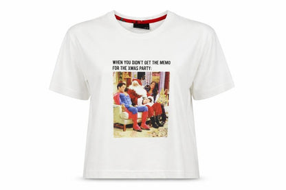 Womens UK Size S New Look White Basic T-Shirt