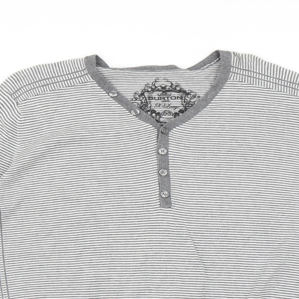 Burton Mens Multicoloured Striped  Pullover Jumper Size XL