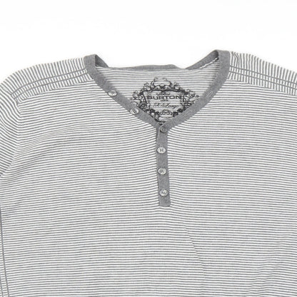 Burton Mens Multicoloured Striped  Pullover Jumper Size XL