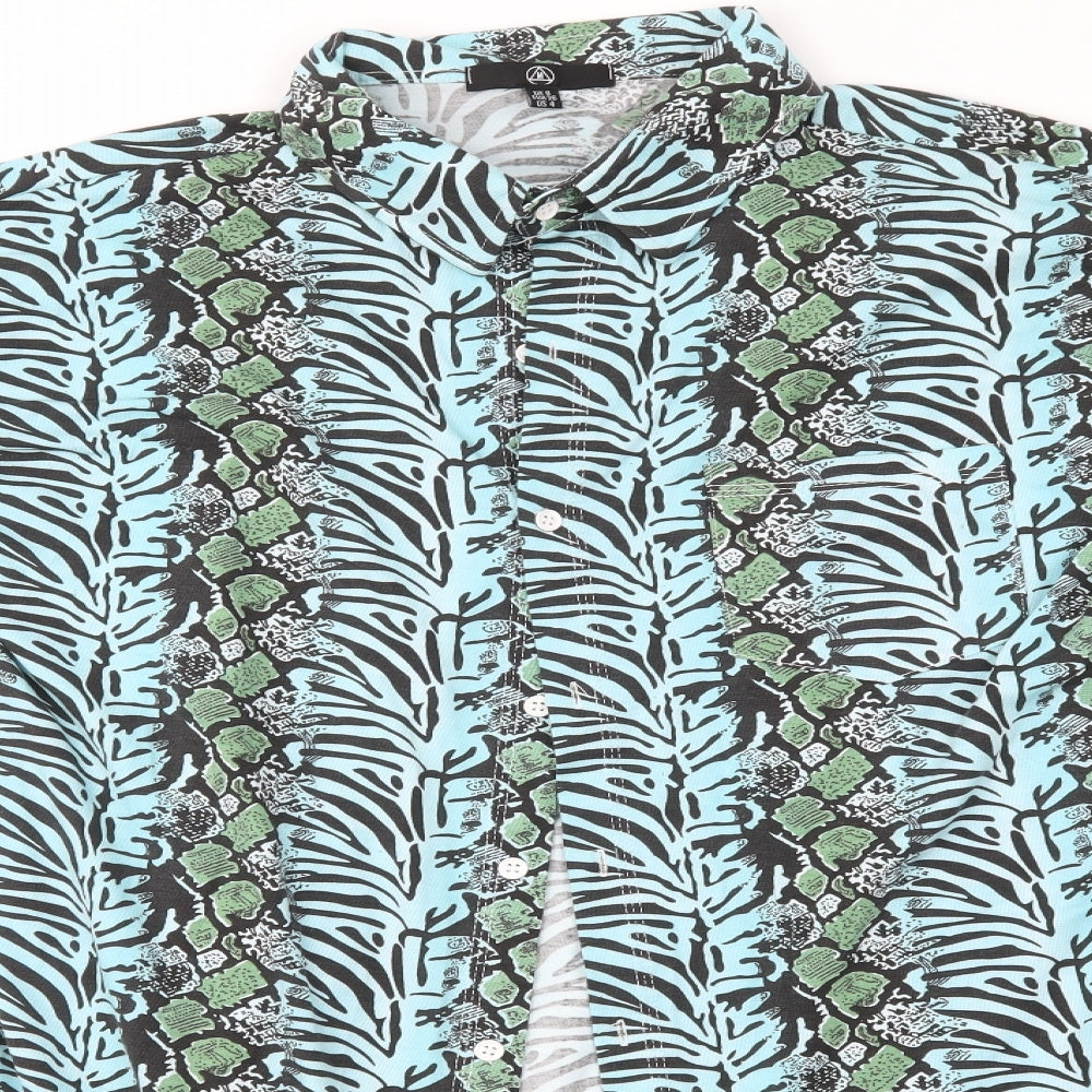 Womens UK Size 8 Missguided Multicoloured Basic Blouse