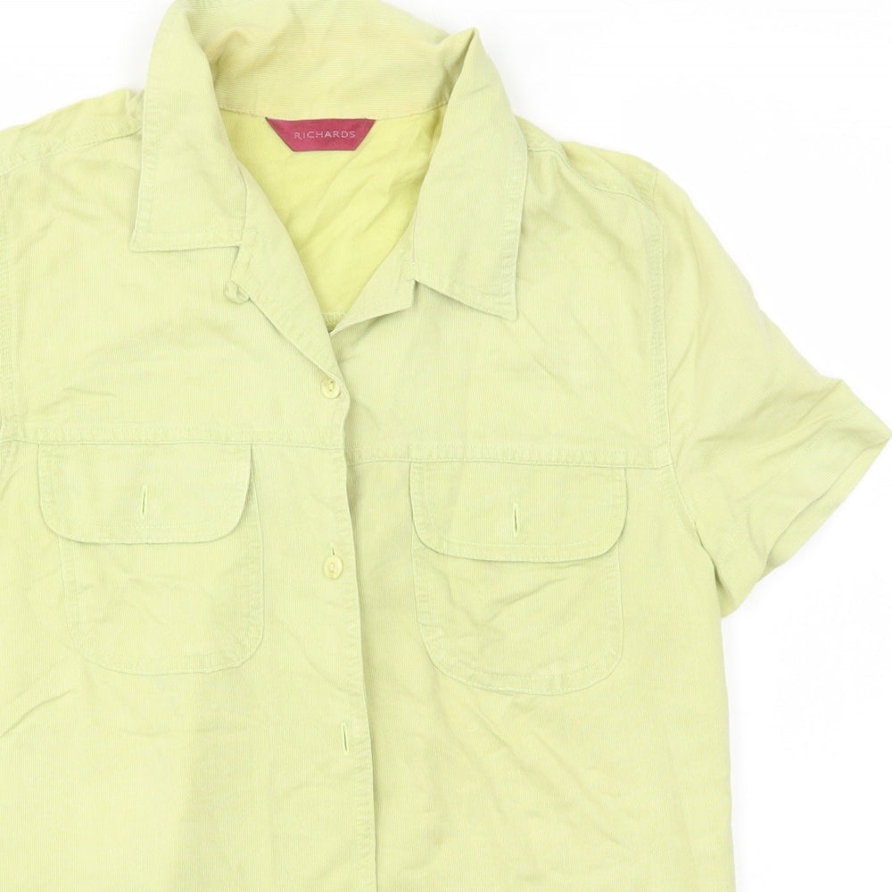 Womens UK Size M Richards Green Basic Button-Up