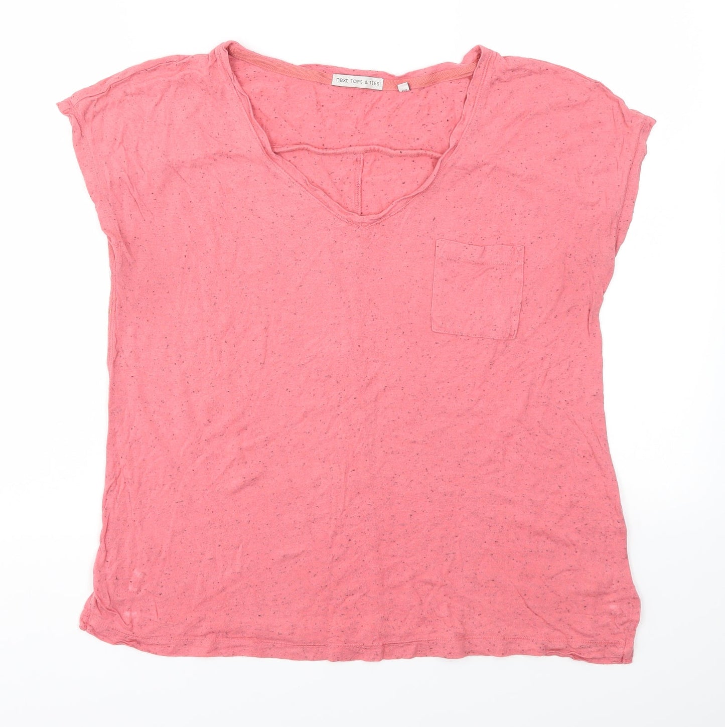 Womens UK Size 12 NEXT Pink Basic T-Shirt