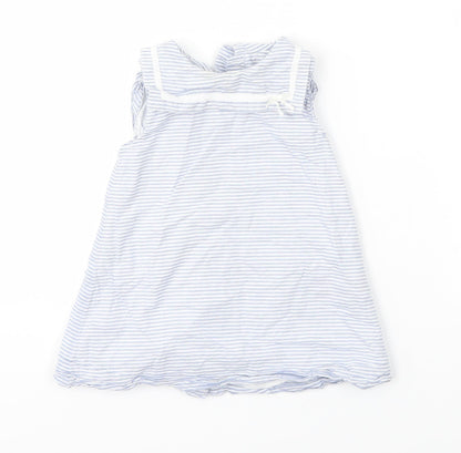 M&S Girls Multicoloured Striped  A-Line  Size 6-9 Months