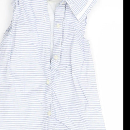 M&S Girls Multicoloured Striped  A-Line  Size 6-9 Months