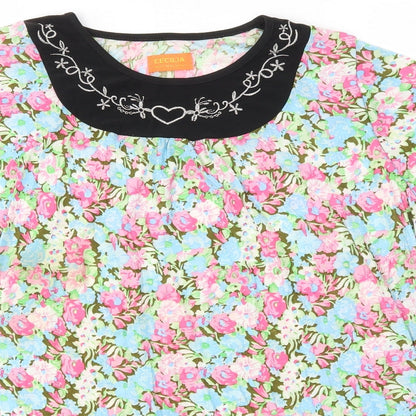 Womens UK Size M CECILIA Multicoloured Basic T-Shirt