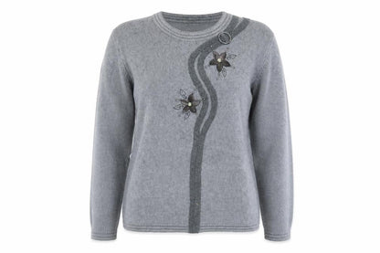 Womens UK Size XL ALEXARA Grey Pullover Jumper