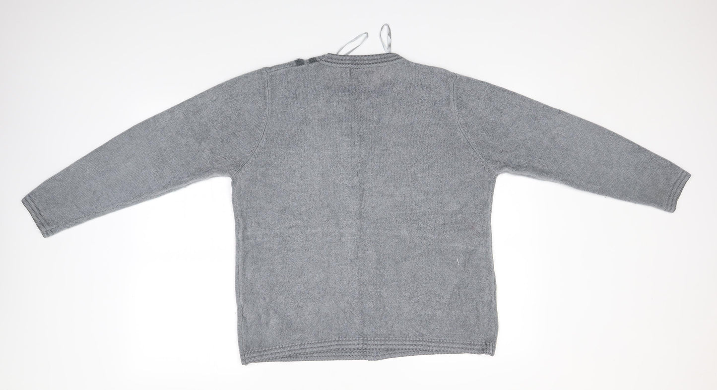 Womens UK Size XL ALEXARA Grey Pullover Jumper