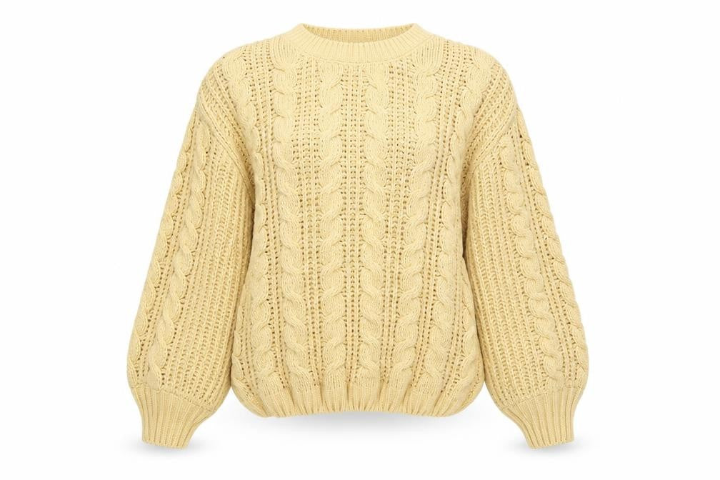 Primark Womens Yellow  Knit Pullover Jumper Size 12