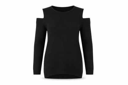 Womens UK Size 12 F&F Black Pullover Jumper
