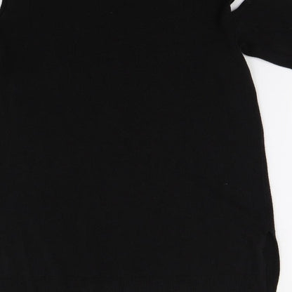 F&F Womens Black  Knit Pullover Jumper Size 12