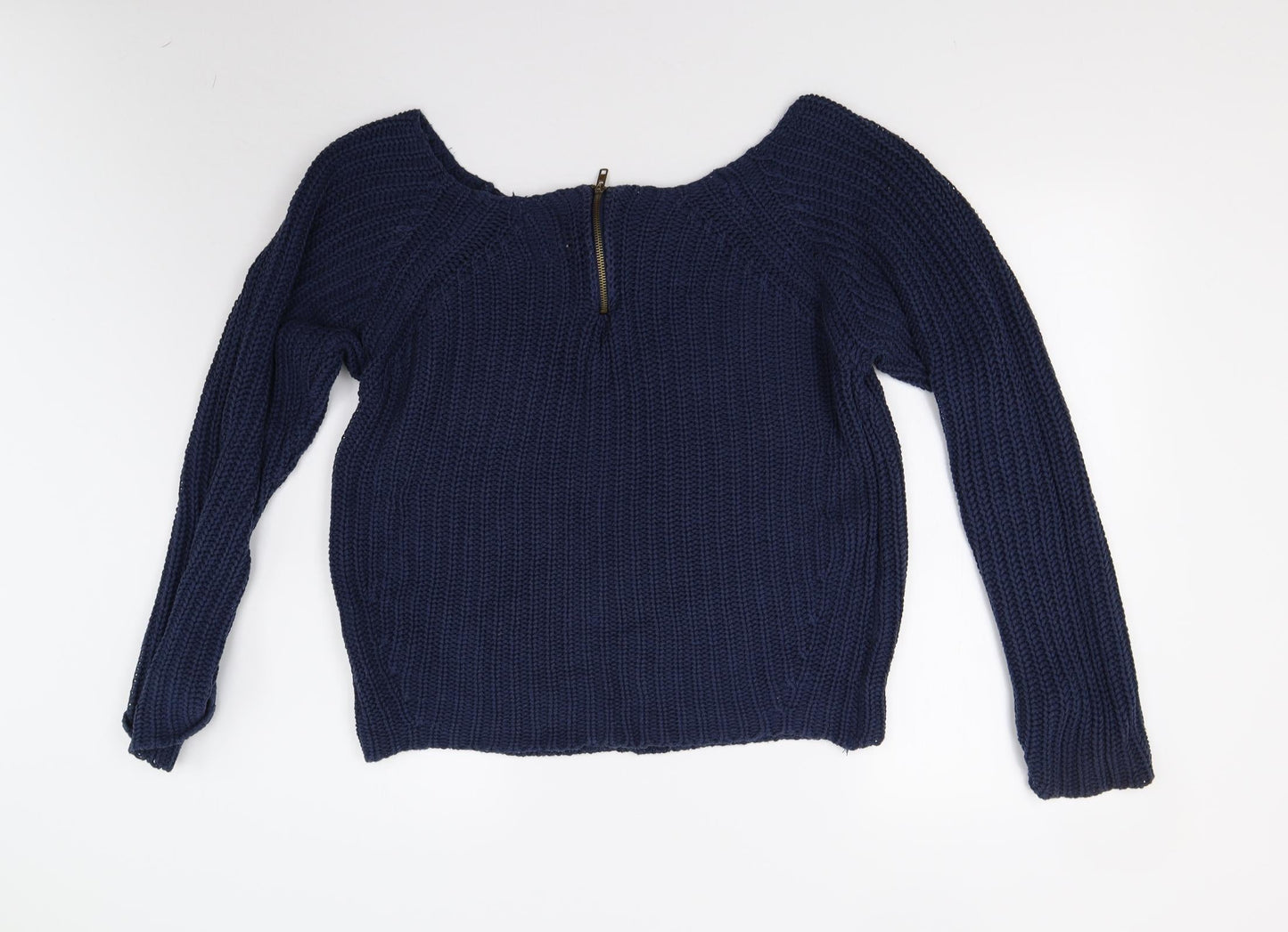 Golddigga Womens Blue  Knit Pullover Jumper Size 10