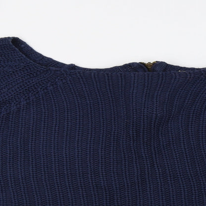 Golddigga Womens Blue  Knit Pullover Jumper Size 10