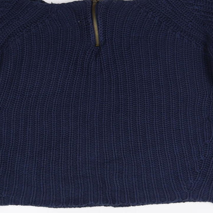 Golddigga Womens Blue  Knit Pullover Jumper Size 10