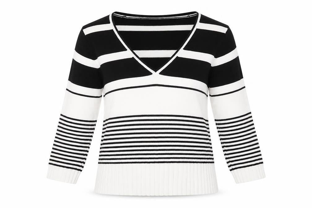 Mixin Womens Multicoloured Striped Knit Pullover Jumper Size M