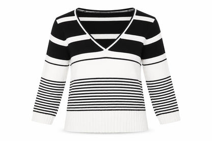 Mixin Womens Multicoloured Striped Knit Pullover Jumper Size M