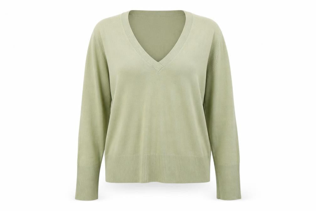 Wallis Womens Green  Knit Pullover Jumper Size 14