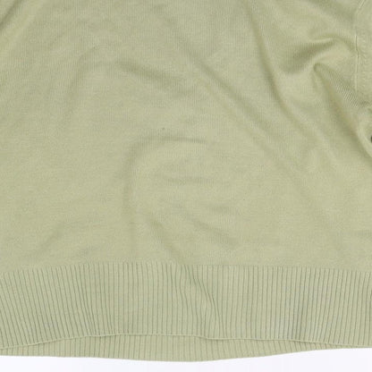Wallis Womens Green  Knit Pullover Jumper Size 14