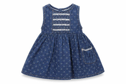 M&CO., Girls Blue Argyle/Diamond  A-Line  Size 3-6 Months