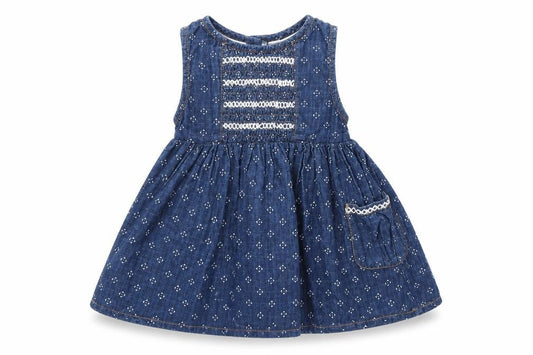 M&CO., Girls Blue Argyle/Diamond  A-Line  Size 3-6 Months