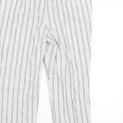 Carolina Belle Womens Grey Striped  Trousers  Size 18 L25 in