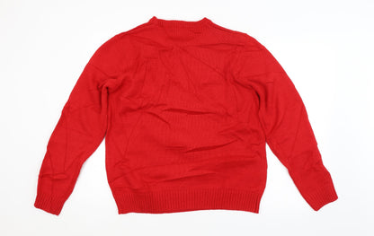 Cedar Wood State Mens Red   Pullover Jumper Size L