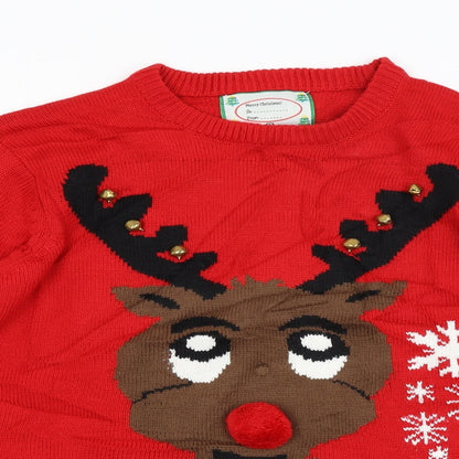 Cedar Wood State Mens Red   Pullover Jumper Size L