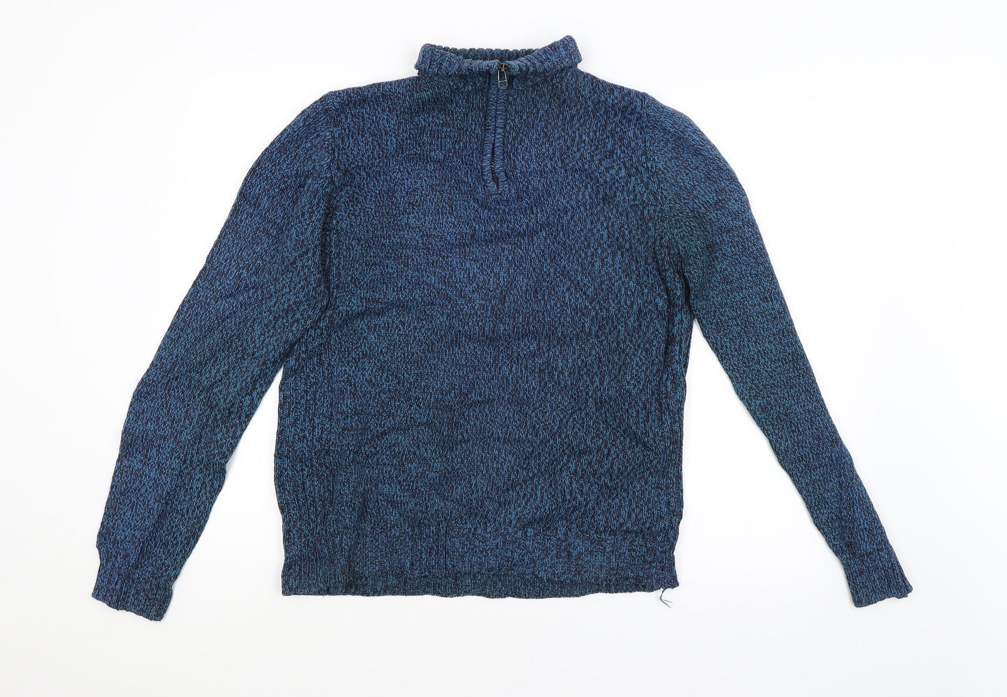 Atlantic Bay Mens Blue   Pullover Jumper Size M