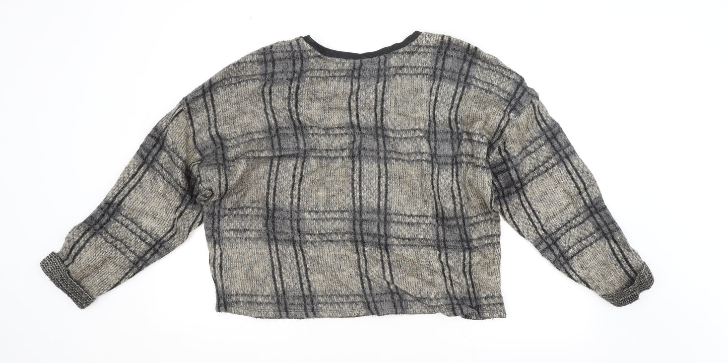 Womens UK Size 14 Topshop Beige Pullover Jumper