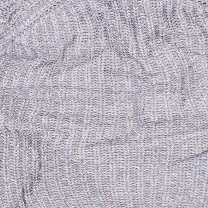 Cotton Traders Womens Purple Argyle/Diamond  Cardigan Jumper Size 14