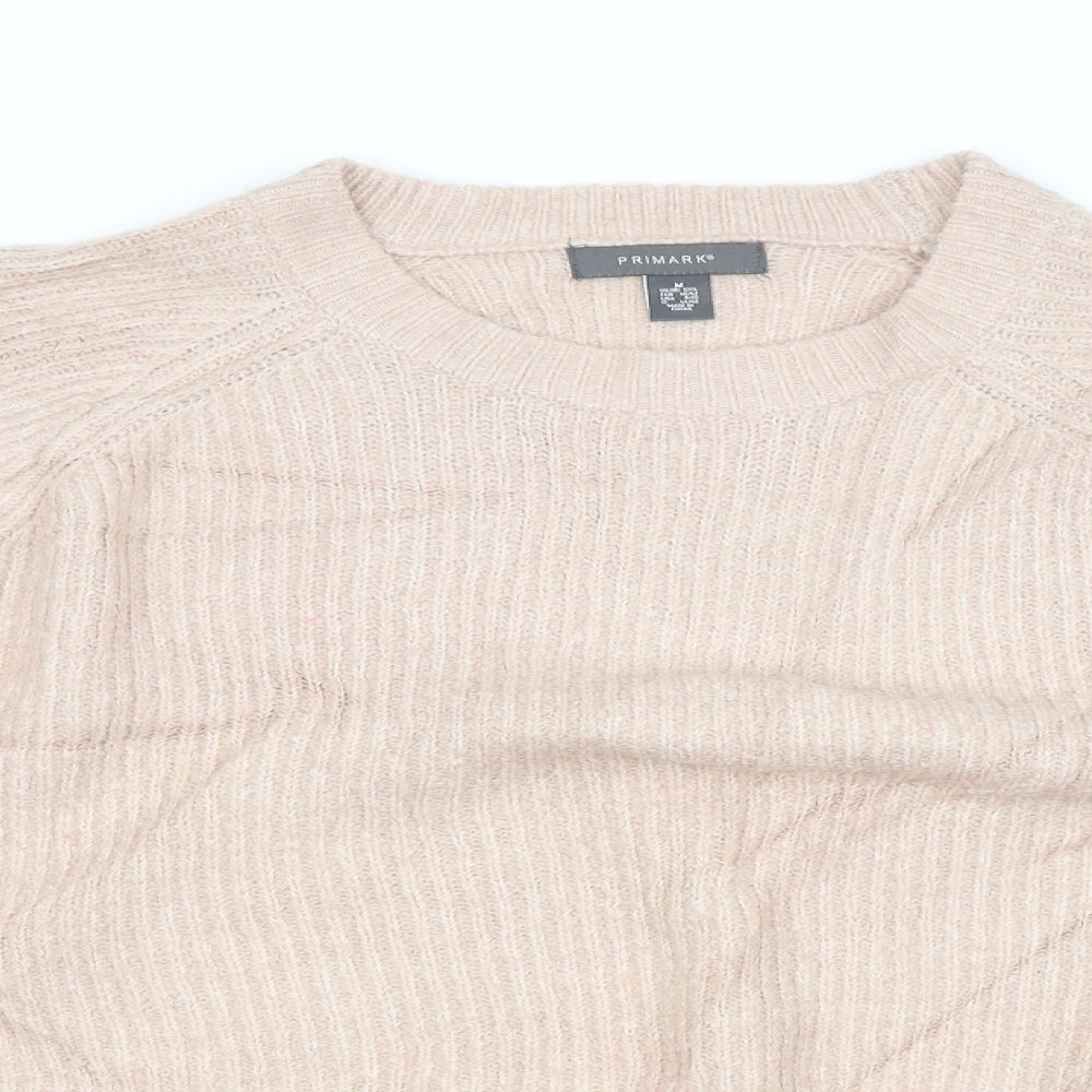 Primark Womens Pink Striped  Pullover Jumper Size 12