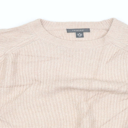Primark Womens Pink Striped  Pullover Jumper Size 12