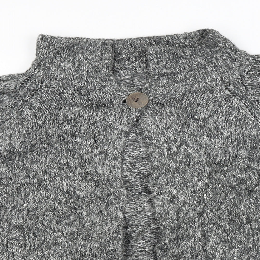 Womens UK Size 16 New Look Grey Cardigan Jumper