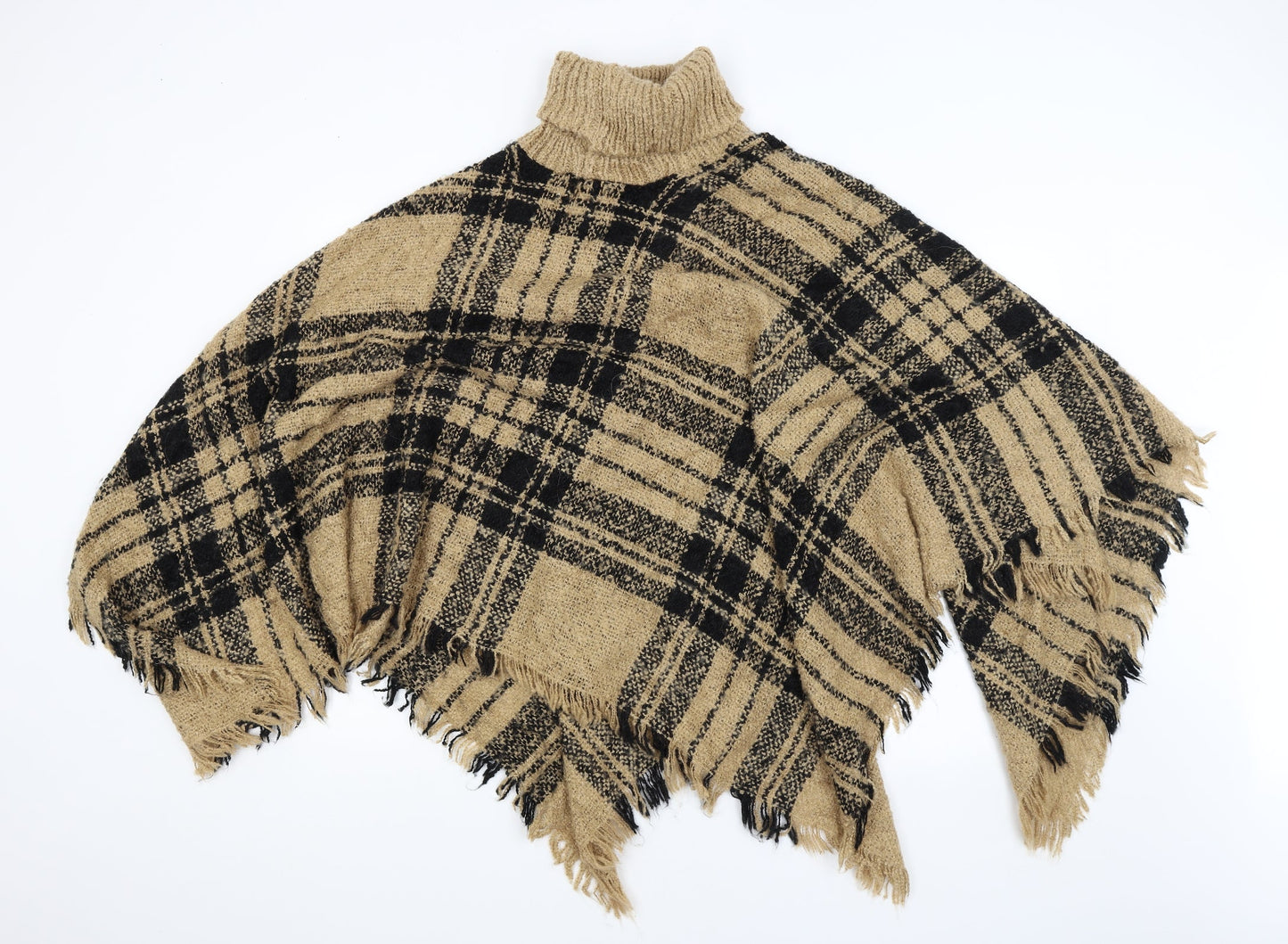 CHIANTI Womens Brown Check  Wrap Jumper