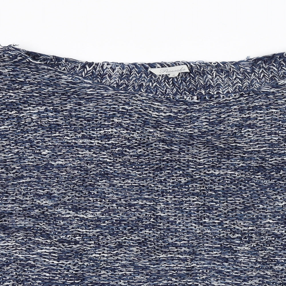 Womens UK Size M Peacocks Blue Pullover Jumper