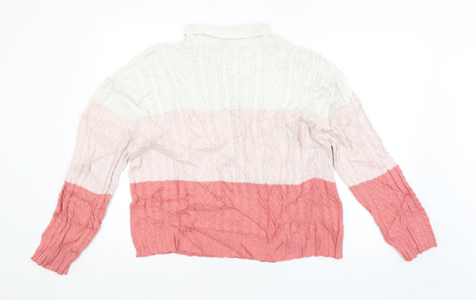 Womens UK Size M M&S Multicoloured Pullover Jumper