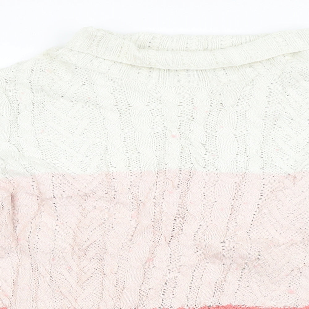Womens UK Size M M&S Multicoloured Pullover Jumper