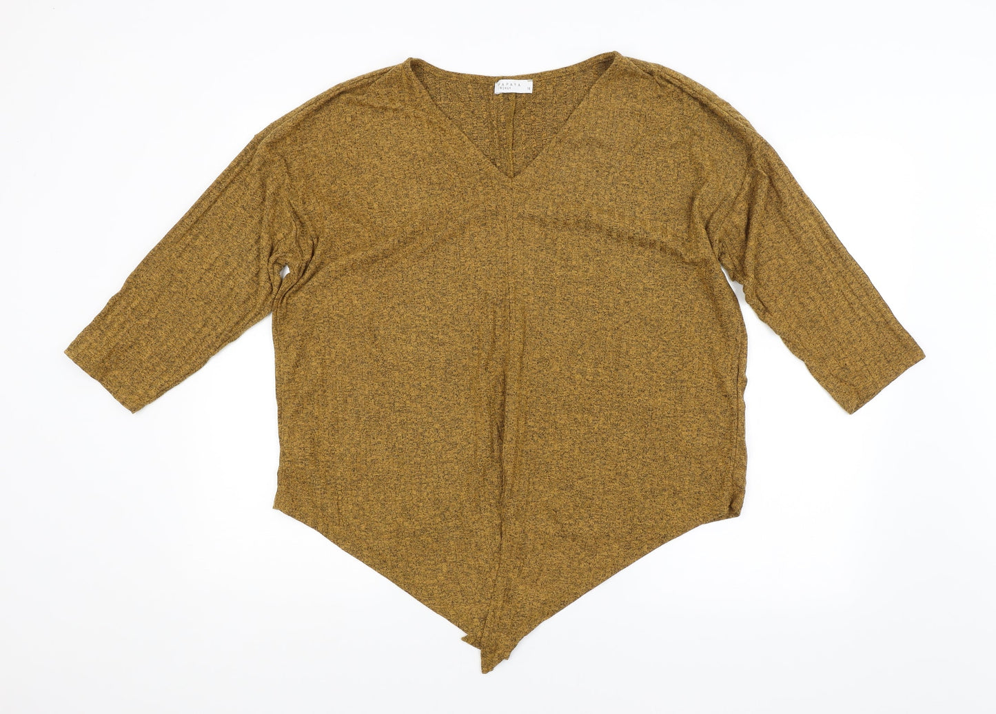 Papaya Womens Orange   Basic Blouse Size 14