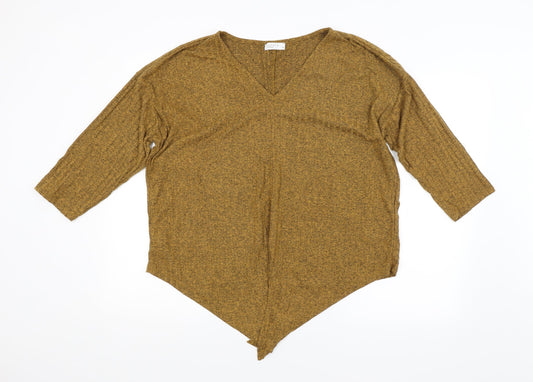 Papaya Womens Orange   Basic Blouse Size 14