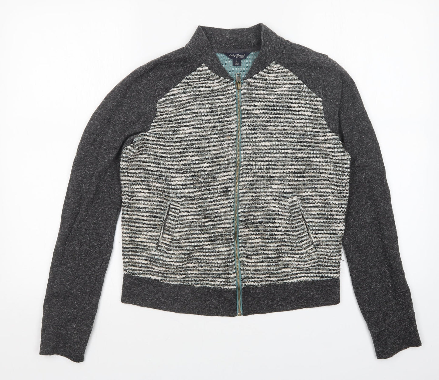Lucky Brand Womens Grey   Full Zip Sweatshirt Size S