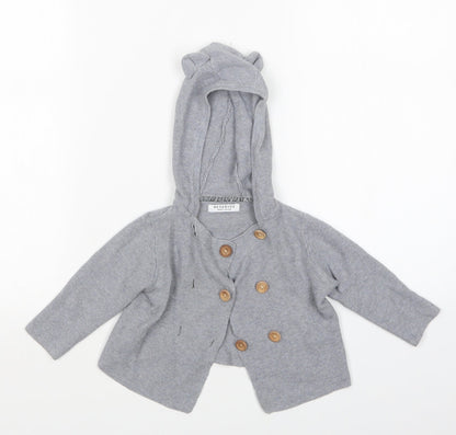 RESERVED Baby Grey   Cardigan Jumper Size 6-9 Months
