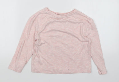 evie Girls Pink   Pullover Jumper Size 5-6 Years