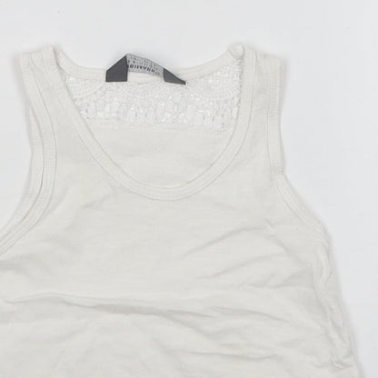 Primark Girls White   Basic Tank Size 3-4 Years