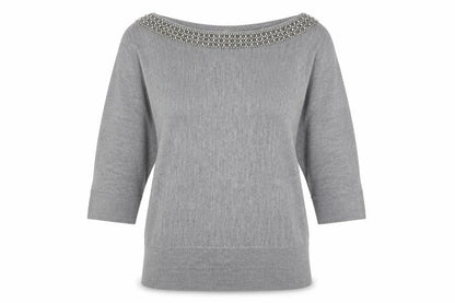 Womens UK Size 14 BHS Grey Pullover Jumper