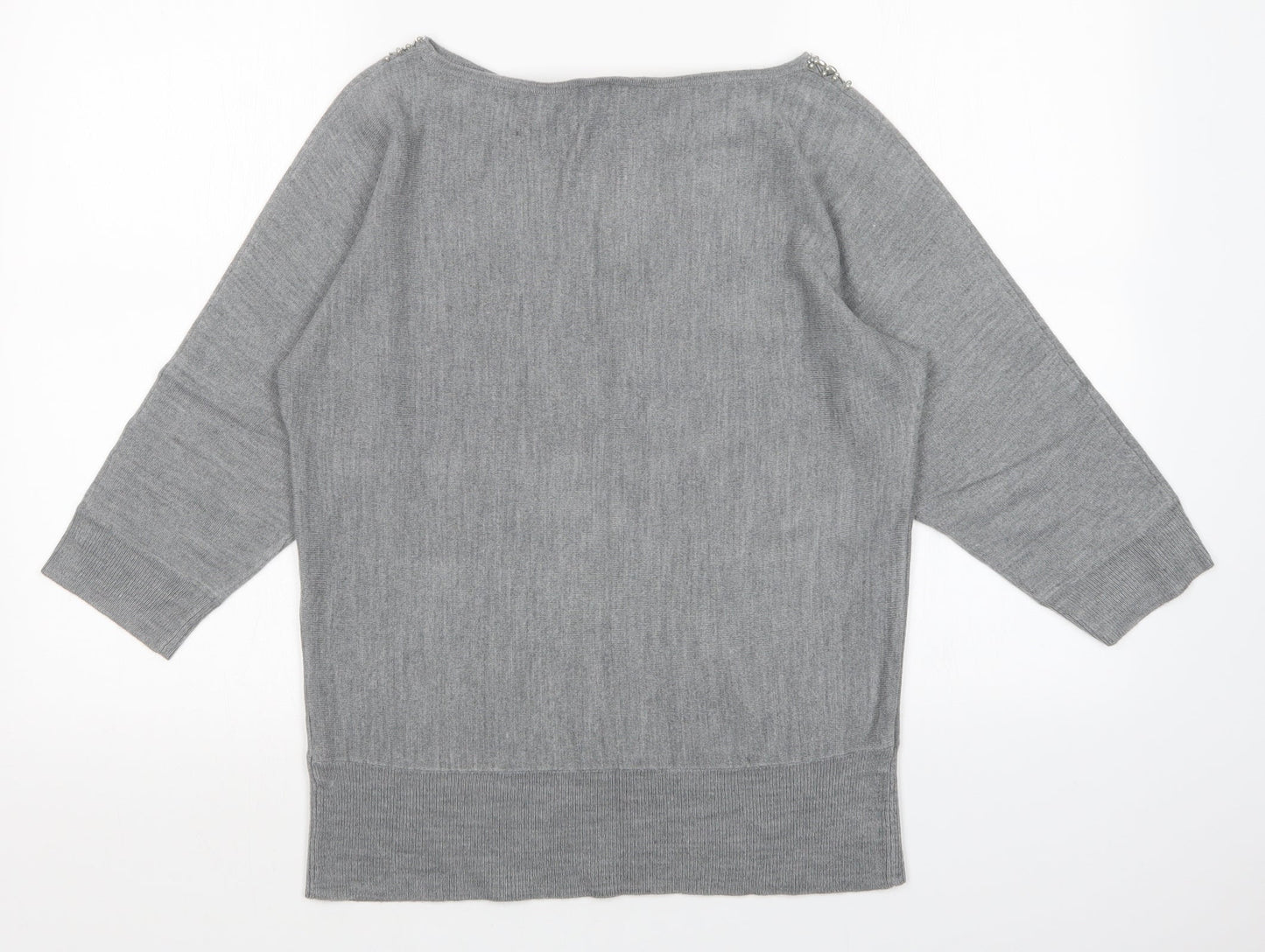 Womens UK Size 14 BHS Grey Pullover Jumper