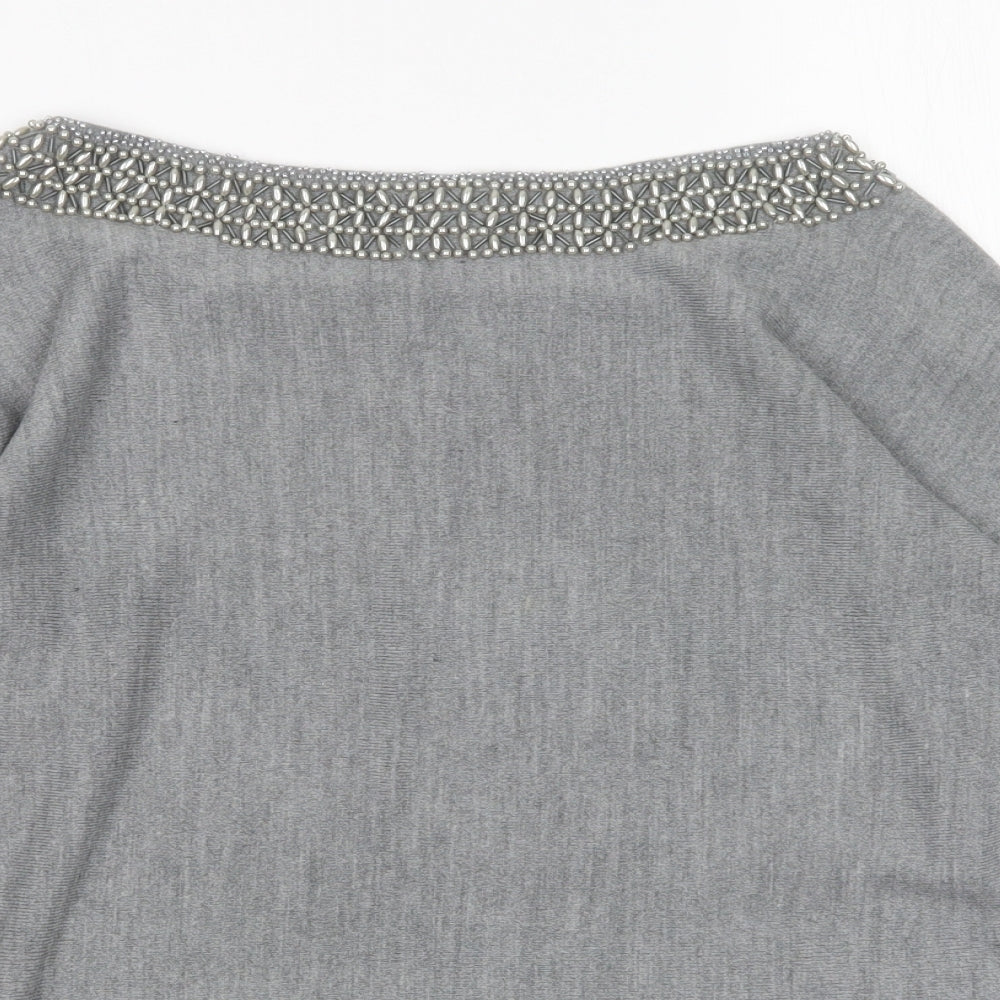 Womens UK Size 14 BHS Grey Pullover Jumper